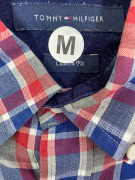 TOMMY HILFIGER Checkered Shirt Logo Multicolor Men's M