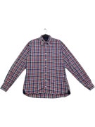TOMMY HILFIGER Checkered Shirt Logo Multicolor Men's M