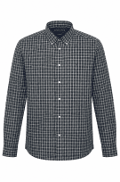 TOMMY HILFIGER CHECK SHIRT CLASSIC BLUE MEN PRE OWNED L