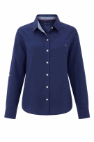 TOMMY HILFIGER SHIRT CLASSIC BLUE WOMEN PRE OWNED L