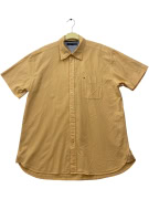 TOMMY HILFIGER SHIRT SHORT SLEEVE VINTAGE OCHRE MENS XL pre-owned