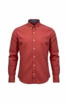 TOMMY HILFIGER SHIRT LONG SLEEVE RETRO RED MEN S pre-owned