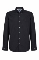 TOMMY HILFIGER CAMICIA MINIMAL NERO UOMO PRE OWNED L