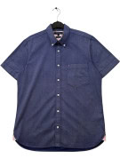 TOMMY HILFIGER SHIRT MINIMAL NAVY MEN PRE OWNED L
