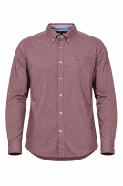 TOMMY HILFIGER SHIRT BURGUNDY MENS PRE OWNED L