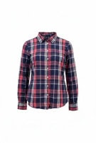 TOMMY HILFIGER PLAID SHIRT MULTICOLOUR WOMENS PRE OWNED M