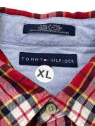 TOMMY HILFIGER PLAID SHIRT RETRO RED MEN PRE OWNED XL