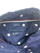TOMMY HILFIGER Camicia a pois Classic Fit con logo blu da donna XS