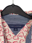 TOMMY HILFIGER SHIRT RETRO WHITE RED MEN M pre-owned