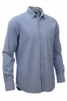TOMMY HILFIGER CAMICIA RETRO BLU DA UOMO XXL usata