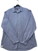 TOMMY HILFIGER CAMICIA RETRO BLU DA UOMO XXL usata
