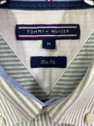 TOMMY HILFIGER Πουκάμισο Ριγέ Logo Πράσινο Ανδρικό M