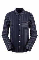 TOMMY HILFIGER CAMICIA A RIGHE MINIMAL BLU NAVY UOMO PRE OWNED S