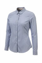 TOMMY HILFIGER CAMICIA RIGATA PREPPY BLU DONNA PRE OWNED S