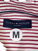 TOMMY HILFIGER STRIPED SHIRT BORDEAUX MEN PRE OWNED M