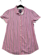 TOMMY HILFIGER CAMICIA A RIGHE ROSA DA DONNA M usato