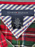 TOMMY HILFIGER Camicia Tartan Check Logo Multicolore UNISEX L