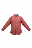 TOMMY HILFIGER VINTAGE CHECKERED SHIRT EMBROIDERED LOGO RED MEN'S S