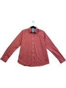 TOMMY HILFIGER VINTAGE CHECKERED SHIRT EMBROIDERED LOGO RED MEN'S S