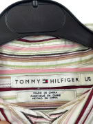 TOMMY HILFIGER SHIRT VINTAGE MULTICOLOR STRIPED WOMEN L pre-owned