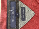 TOMMY HILFIGER V NECK SWEATER RED MEN PRE OWNED L