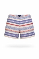 TOMMY HILFIGER SHORTS A RIGHE CREMA BLU ROSSO DONNA PRE OWNED M