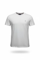 Tommy Hilfiger T-Shirt con logo classico bianca da uomo Large