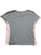 Tommy Hilfiger T-Shirt grigia con dettagli rosa da donna M