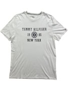 TOMMY HILFIGER T-Shirt Logo Print Λευκό Ανδρικό M