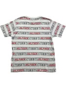 TOMMY HILFIGER T-SHIRT WITH ALL-OVER LOGO AND STARS WHITE MEN'S L