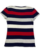 TOMMY HILFIGER T SHIRT ΡΙΓΕ NAVY ΚΟΚΚΙΝΟ ΓΥΝΑΙΚΕΙΟ PRE OWNED L