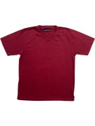 TOMMY HILFIGER T-Shirt V-Neck Logo Μπορντό Ανδρικό M