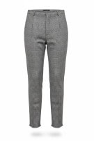 Tommy Hilfiger Tailored Pantaloni a quadri classici con logo grigi da uomo 56