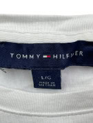 TOMMY HILFIGER TOP CON MOTIVO BIANCO DONNA PRE OWNED L