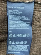 TOMMY HILFIGER ΖΑΚΕΤΑ ΠΛΕΚΤΗ VINTAGE ZIP LAMBSWOOL ΡΙΓΕ ΚΟΚΚΙΝΟ/ΚΑΦΕ ΑΝΔΡΙΚΗ L