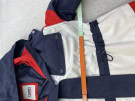 TOMMY JEANS COLOR BLOCK JACKET NAVY BLUE WOMEN PRE OWNED S
