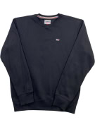 TOMMY JEANS FELPA CASUAL CON PICCOLO LOGO NERA DA UOMO S
