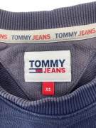 TOMMY JEANS FELPA GIROCOLLO CASUAL CON LOGO BLU SCURO UOMO XS