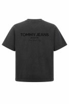 TOMMY JEANS GRAPHIC TEE BLACK MEN PRE OWNED M