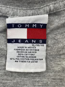 TOMMY JEANS GRAPHIC TEE HEATHER GREY MEN PRE OWNED XL