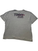 TOMMY JEANS GRAPHIC TEE HEATHER GREY MEN PRE OWNED XL