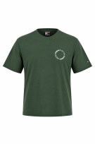 TOMMY JEANS GRAPHIC TEE STREETWEAR GREEN MEN PRE OWNED XL
