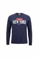TOMMY JEANS Μακρυμάνικο T-Shirt NEW YORK Logo Μπλε Ανδρικό M