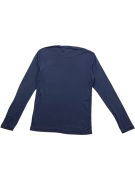 TOMMY JEANS LONG SLEEVE T-SHIRT CASUAL EMBROIDERED LOGO BLUE MEN'S L
