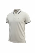 TOMMY JEANS Polo slim fit con logo bianca da uomo S