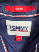 TOMMY JEANS Πουκάμισο Slim Fit Με Κεντημένο Λογότυπο Σκούρο Μπλε Ανδρικό M