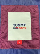 TOMMY JEANS Puffer Jacket Casual Logo Burgundy Unisex M