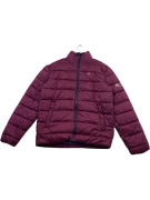 TOMMY JEANS Puffer Jacket Casual Logo Burgundy Unisex M