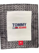 TOMMY JEANS Puffer Jacket Pattern Logo Γκρι Ανδρικό M