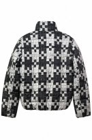 TOMMY JEANS PUFFER JACKET STREETWEAR BLACK GREY MENS PRE OWNED XL